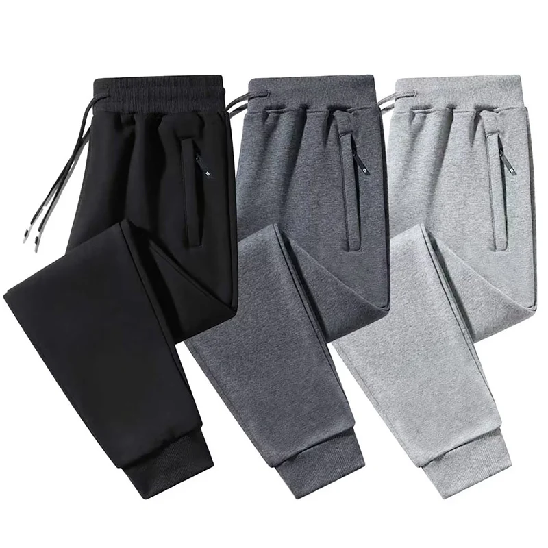 Men'S Fashion Pants 2025 - 2025 ชายเอวยางยืดนุ่มสบายๆข้อเท้าซิปกระเป๋ากางเกงผู้ชายกางเกงหลวมฤดูใบไม้ผลิฤดูใบไม้ร่วง Sweatpants