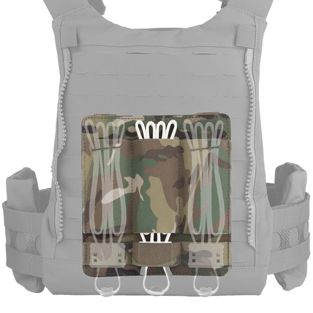 Tactical Vest Men - ยุทธวิธียืดหยุ่นพลาสติก CABLE Tie Fastener ผู้ถือ MOLLE