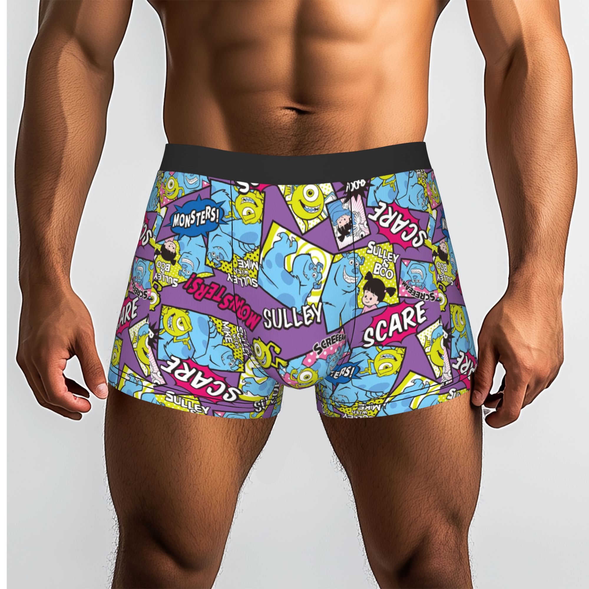 Men'S Fashion Underwear - กางเกงบ็อกเซอร์อนิเมะ M-Monsters แบบกำหนดเอง กางเกงในชาย กางเกงในแฟชั่น