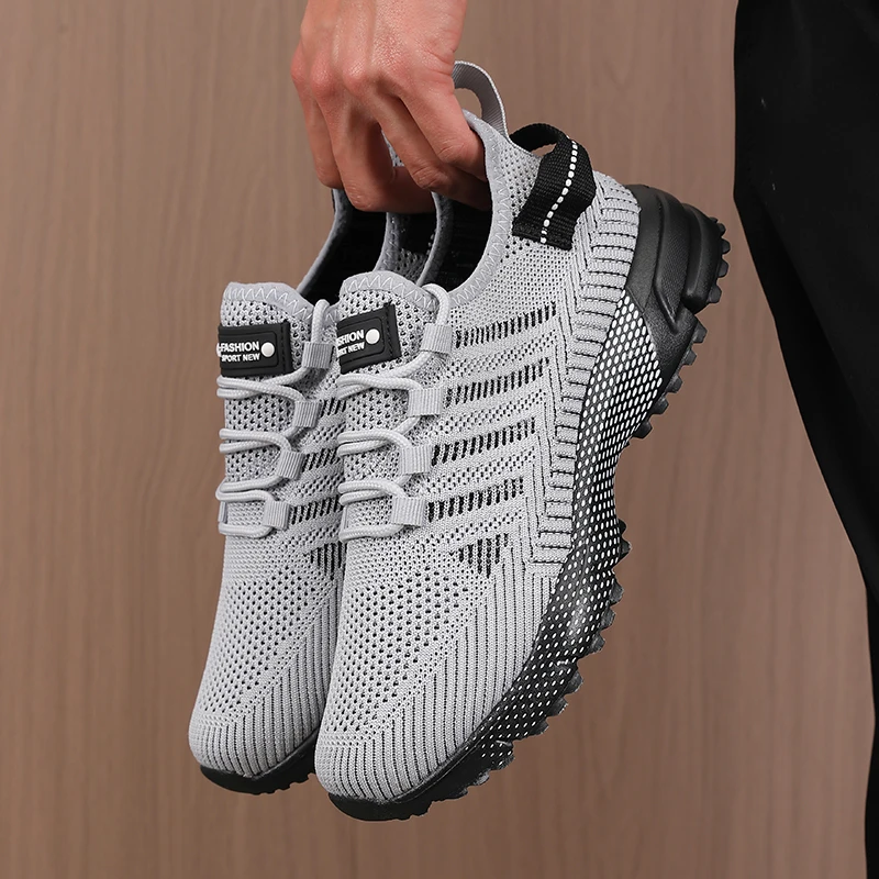 Mens Fashion Summer 2025 - 2025 ฤดูร้อนผู้ชายรองเท้าผ้าใบตาข่ายแฟชั่นสบายBreathable Soft-Soledรองเท้ากลางแจ้งผู้ชายPlus-ขนาดรองเท้า