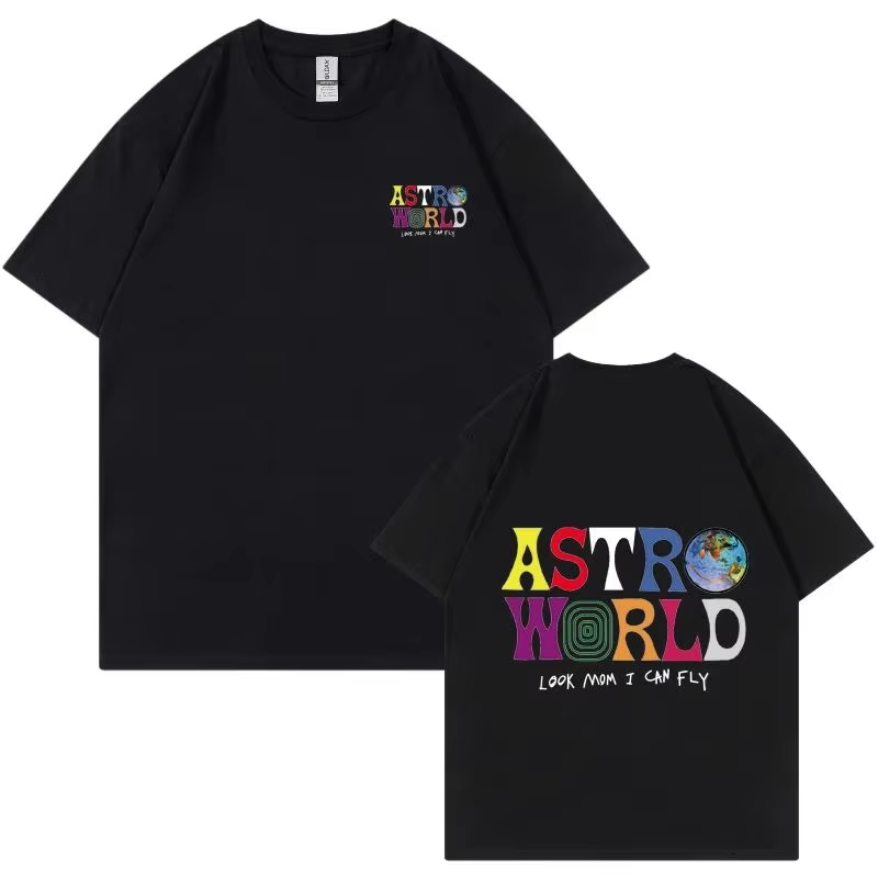 Men'S Fashion Looks 2026 - เสื้อยืด ASTROWORLD 2026 ลายพิมพ์ตัวอักษร Look Mom