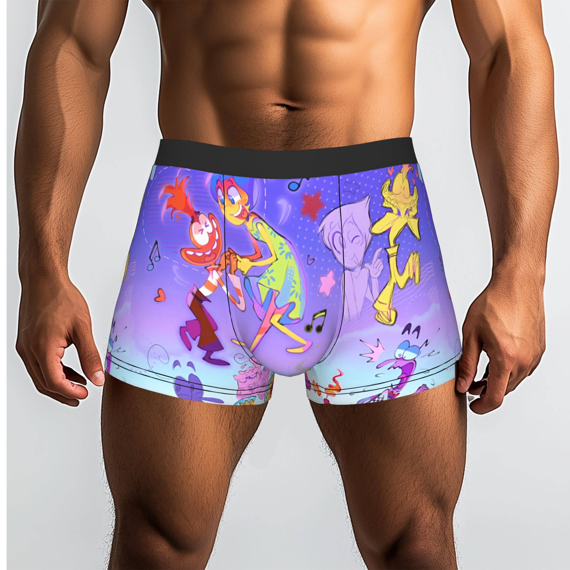 Men'S Fashion Underwear - กางเกงบ็อกเซอร์ชายลายการ์ตูนแบบสั่งทำพิเศษ กางเกงชั้นในแฟชั่น