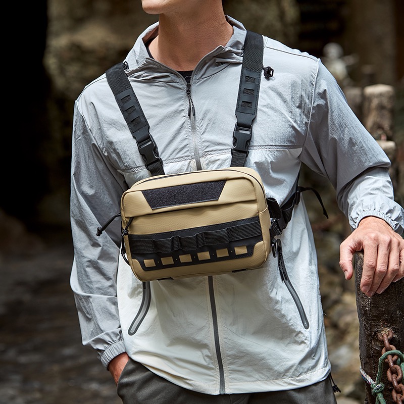 Tactical Vest Men - กระเป๋าคาดอกแบบยุทธวิธีใหม่ กระเป๋าเป้กีฬากลางแจ้ง กันน้ำอเนกประสงค์ กระเป๋าแบบพกพา กระเป๋าคอมแบทผู้ชาย ลายพราง