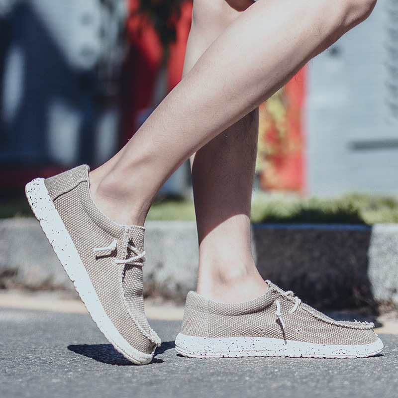 Mens Fashion Summer 2025 - 2025 แฟชั่นผู้ชาย Casual Loafers ฤดูร้อนผ้าใบสบายใหม่หรูหรายี่ห้อ Designer