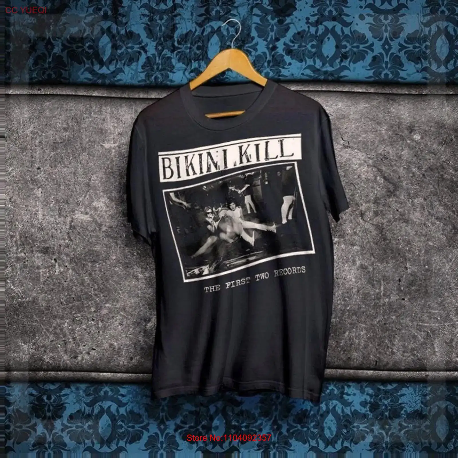 Mens Fashion Black Shirt - เสื้อยืด Bikini Kill รุ่น The First