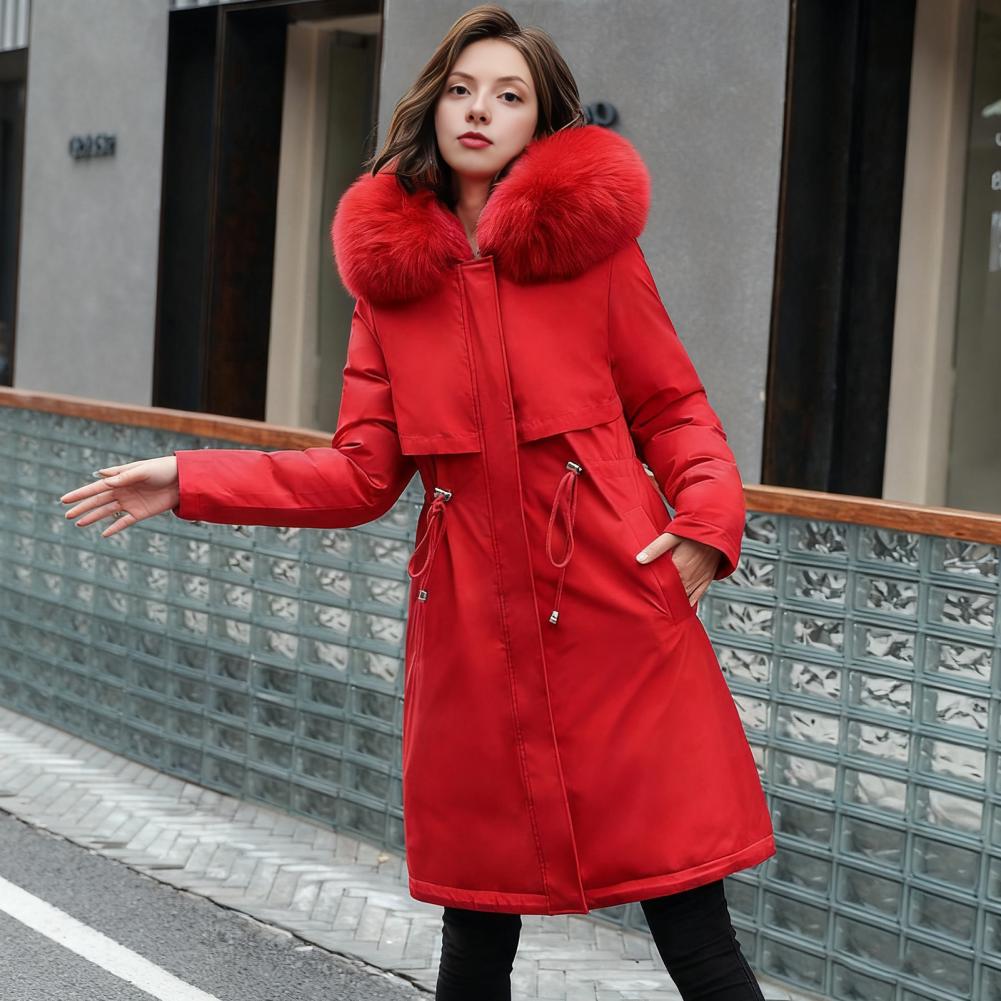 Sherpa Jacket Fleece - เสื้อโค้ทผู้หญิงบุด้วยกำมะหยี่ เสื้อโค้ทโพลีเอสเตอร์สำหรับผู้หญิง เสื้อพาร์กาบุด้วยขนแกะ เสื้อโค้ทกันหนาวมีฮู้ดขนเฟอร์เทียม หนาแบบเชอร์ปา