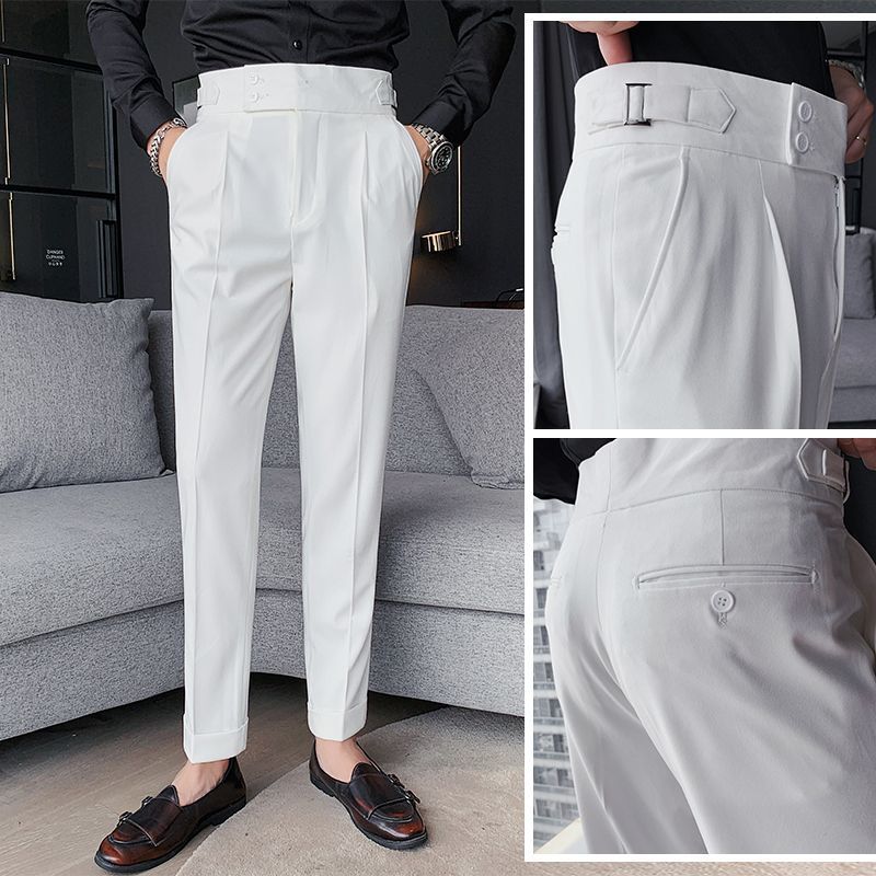 กางเกงขายาวเอวสูงผู้ชายเนเปิลส - Men'S Fashion Pants 2025 บทวิจารณ์และราคา