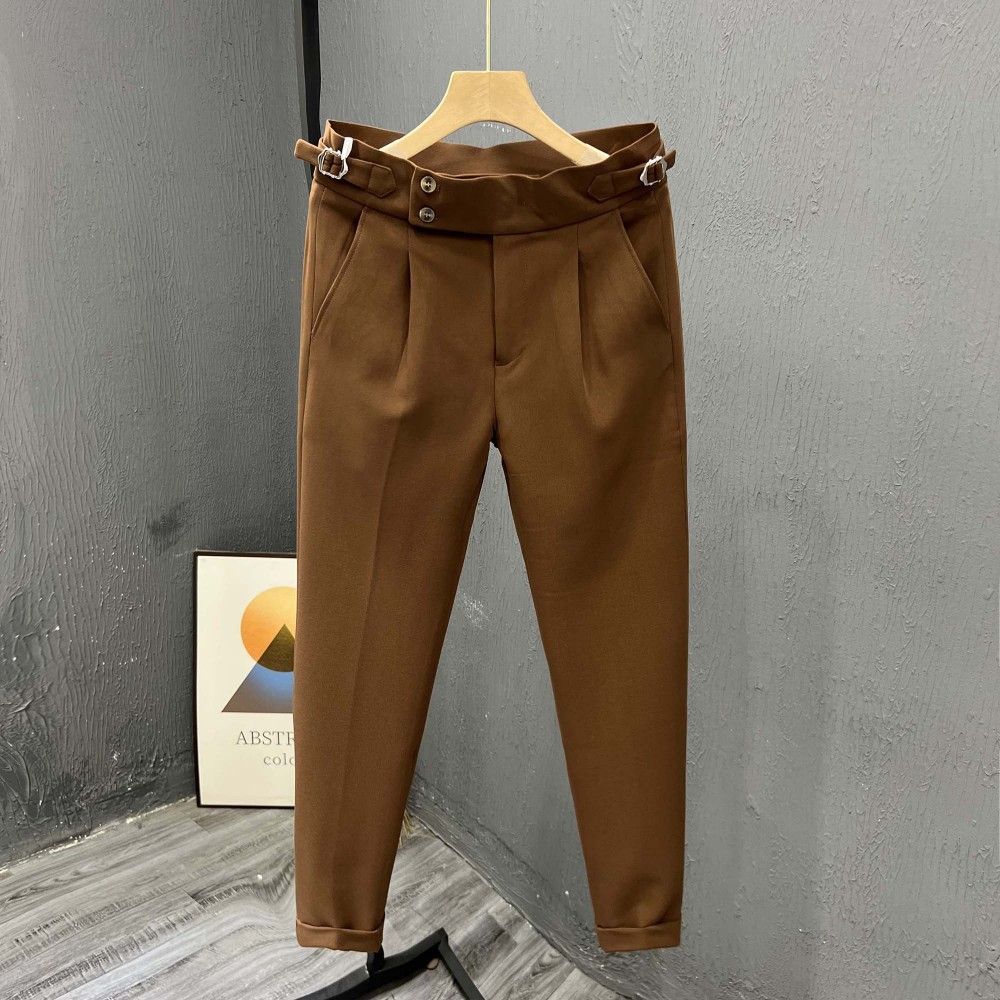กางเกงขายาวเอวสูงผู้ชายเนเปิลส - Men'S Fashion Pants 2025 บทวิจารณ์และราคา