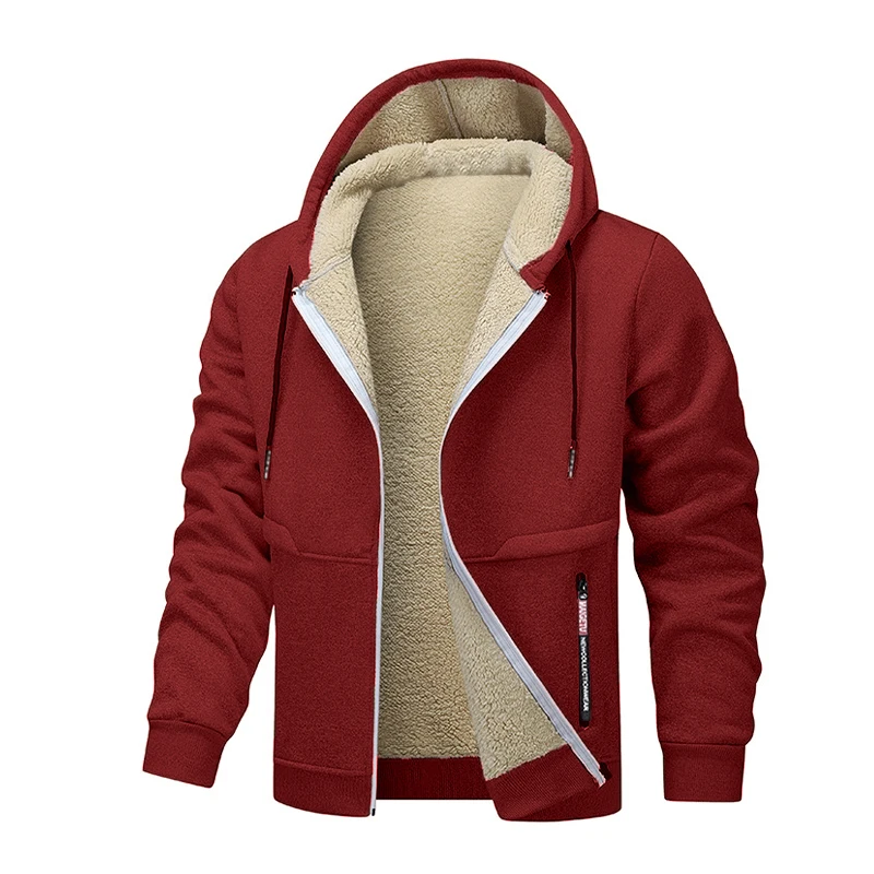 เสื้อฮู้ดลำลองสำหรับผู้ชายลายส - Sherpa Jacket Fleece บทวิจารณ์และราคา