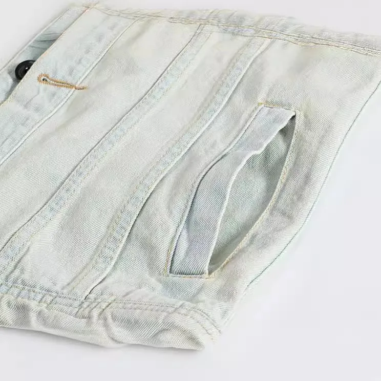 Pop ฤดูใบไม้ผลิฤดูใบไม้ร่วงใหม - Men'S Fashion Vest With Jeans บทวิจารณ์และราคา