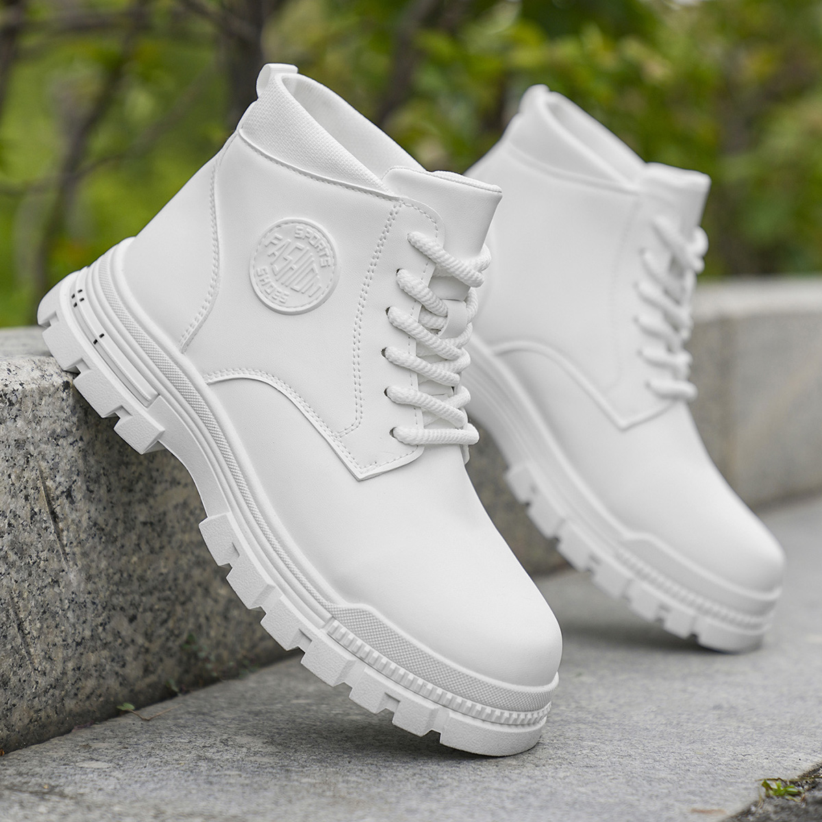 รองเท้าบูทมอเตอร์ไซค์สีขาวสำหร - Men'S Fashion Footwear บทวิจารณ์และราคา