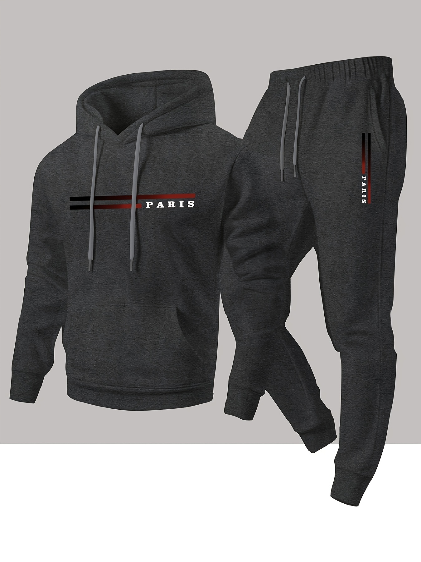 เสื้อฮู้ดและกางเกงลำลองลายพิมพ - Paris Men'S Fashion บทวิจารณ์และราคา