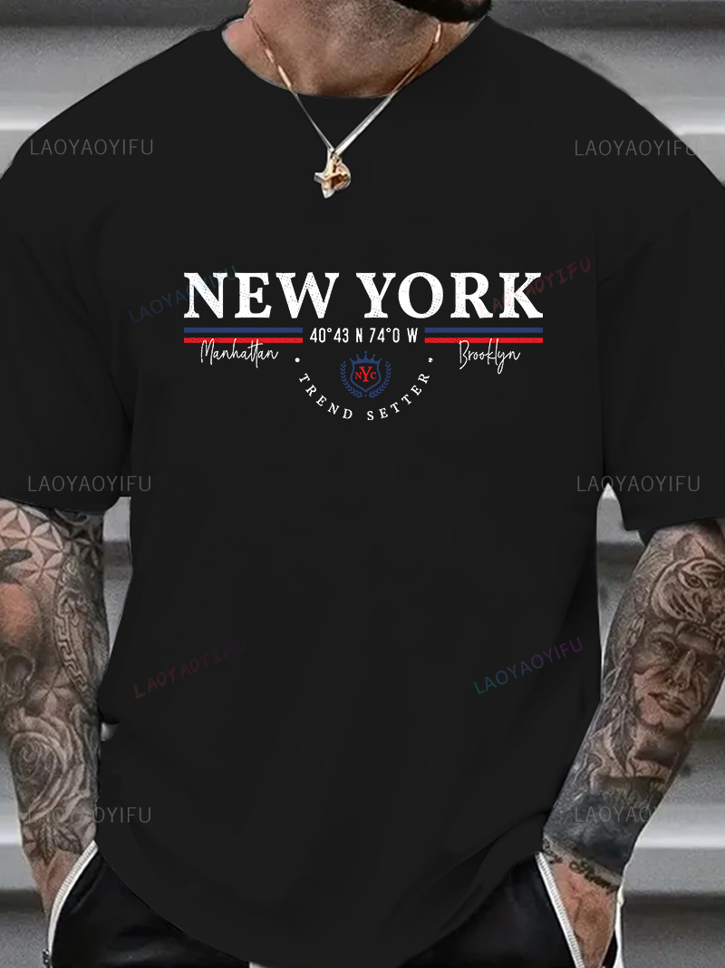 เสื้อยืดลายกราฟิกนิวยอร์ก ยูนิ - Men'S Fashion New York บทวิจารณ์และราคา