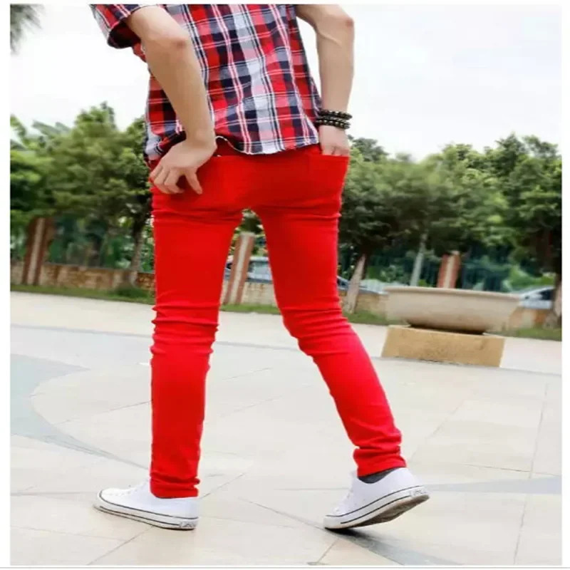 กางเกงยีนส์ผ้าฝ้ายสีพื้นแฟชั่น - Men'S Fashion Vest With Jeans บทวิจารณ์และราคา