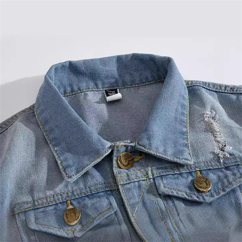 เสื้อกั๊กยีนส์ขาดๆ ผู้ชาย ทรงเ - Men'S Fashion Vest With Jeans บทวิจารณ์และราคา