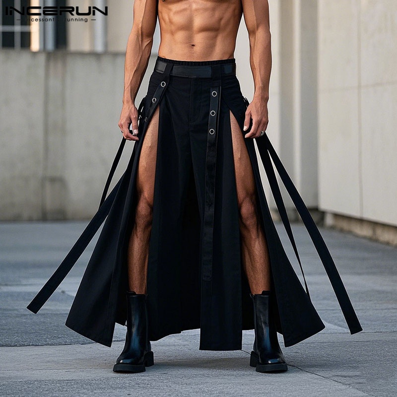 INCERUN เสื้อกันหนาวผู้ชายกระโ - Men'S Fashion Pants 2025 บทวิจารณ์และราคา