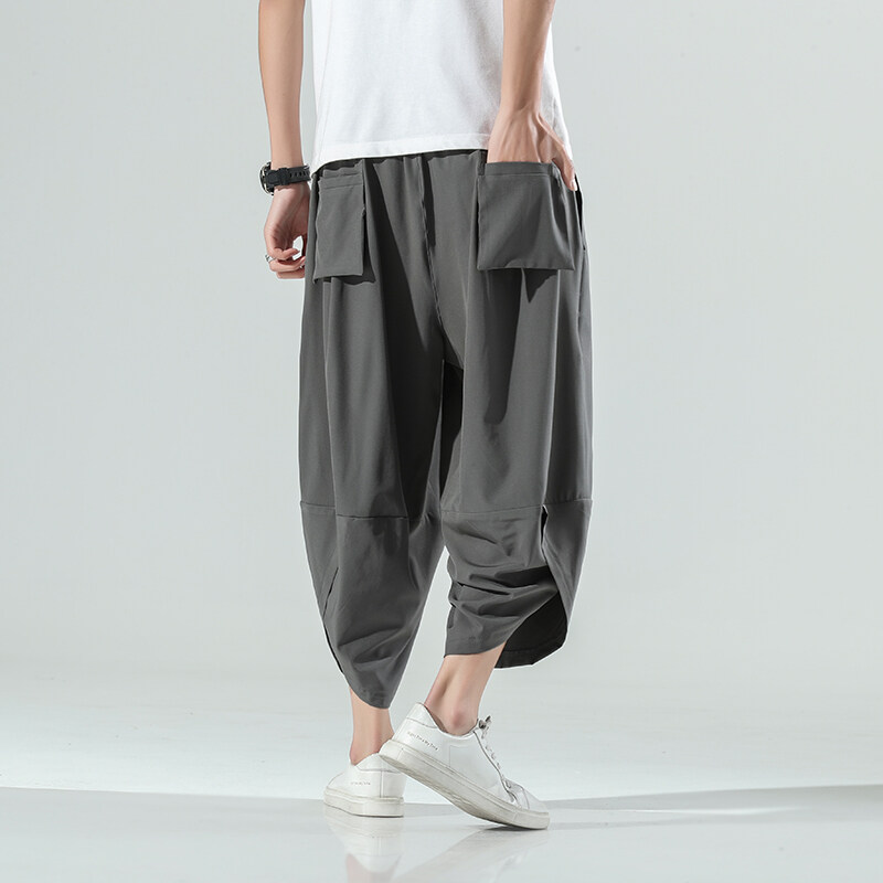 กางเกงฮาเร็มสไตล์จีนสำหรับผู้ช - Men'S Fashion Pants 2025 บทวิจารณ์และราคา