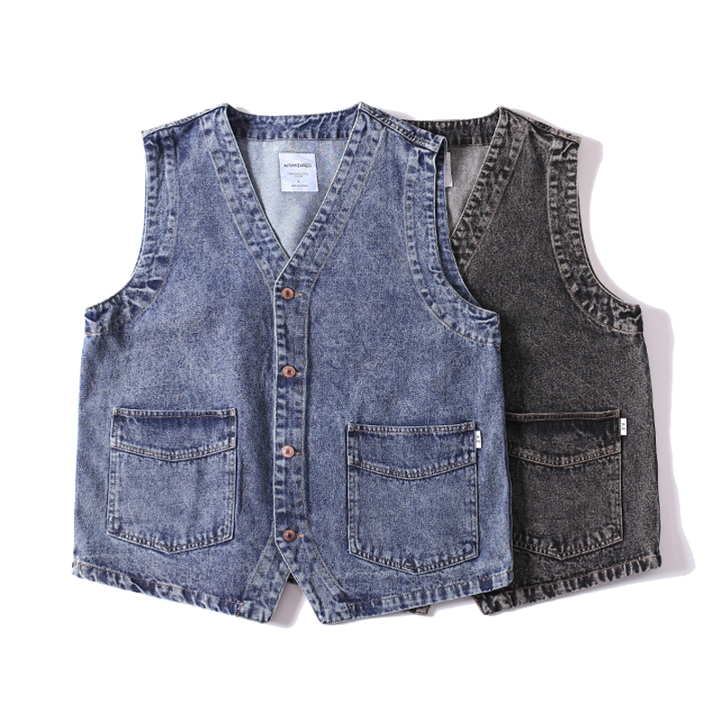ผู้ชายญี่ปุ่นStreetwear Citybo - Men'S Fashion Vest With Jeans บทวิจารณ์และราคา