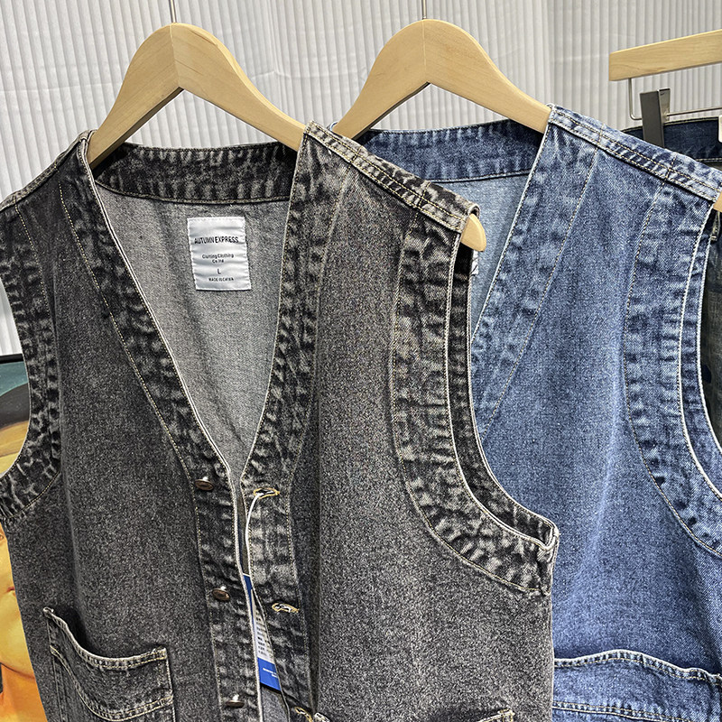 ผู้ชายญี่ปุ่นStreetwear Citybo - Men'S Fashion Vest With Jeans บทวิจารณ์และราคา