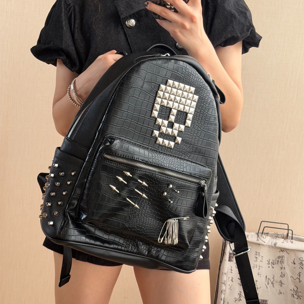 กระเป๋าเป้สะพายหลังลายหนังจระเ - Mens Fashion Zip Up บทวิจารณ์และราคา