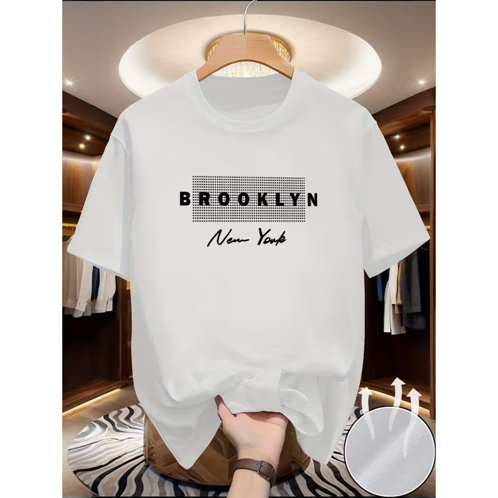 เสื้อยืดคอกลมแขนสั้นสำหรับผู้ช - Men'S Fashion New York บทวิจารณ์และราคา