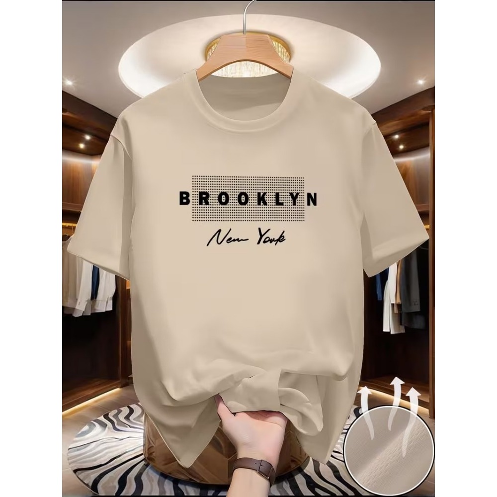 เสื้อยืดคอกลมแขนสั้นสำหรับผู้ช - Men'S Fashion New York บทวิจารณ์และราคา