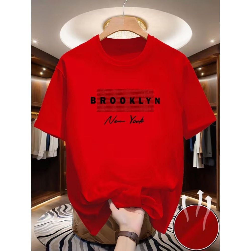 เสื้อยืดคอกลมแขนสั้นสำหรับผู้ช - Men'S Fashion New York บทวิจารณ์และราคา