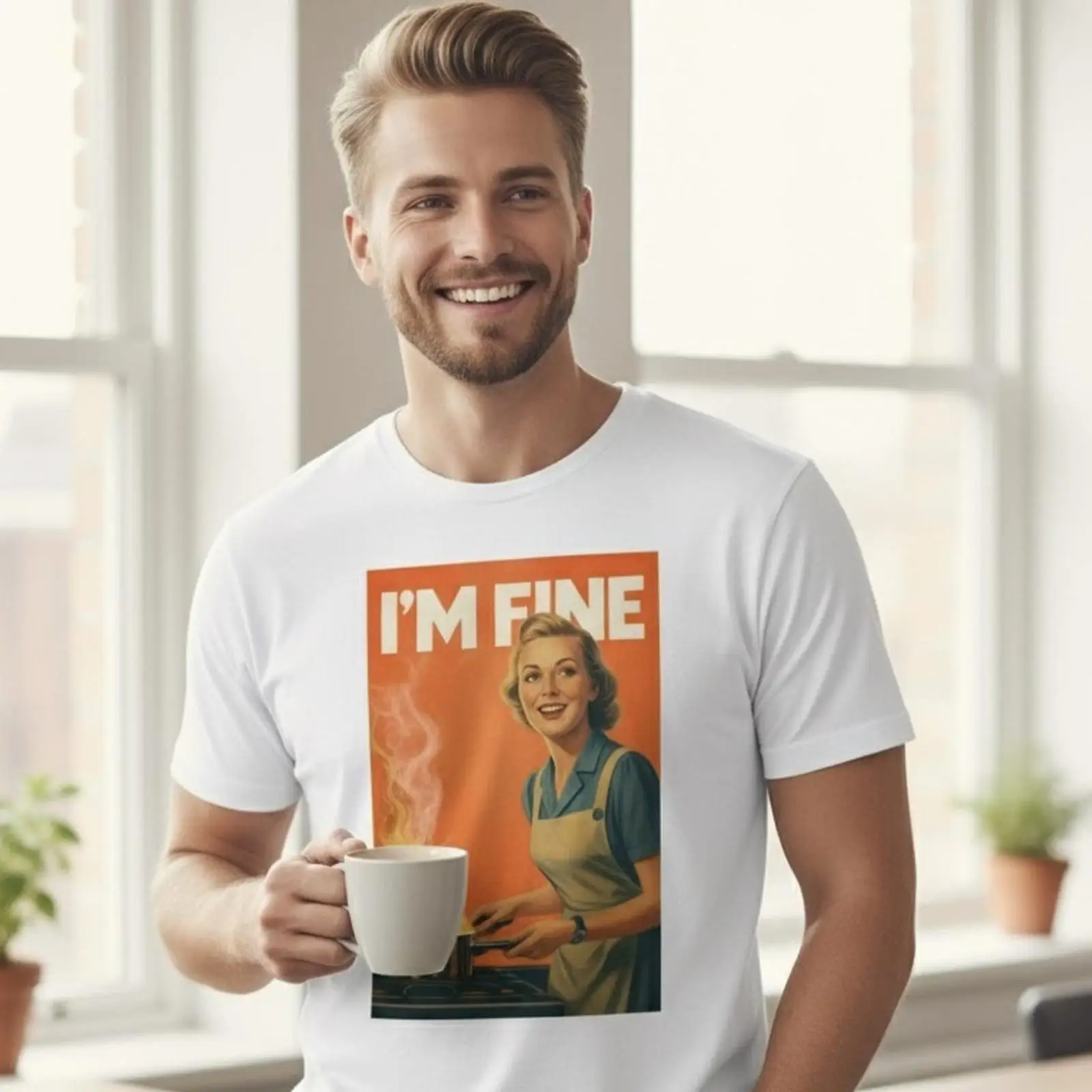 เสื้อยืดลายมีมสุดฮา สไตล์เรโทร - Mens Fashion In The 50S บทวิจารณ์และราคา