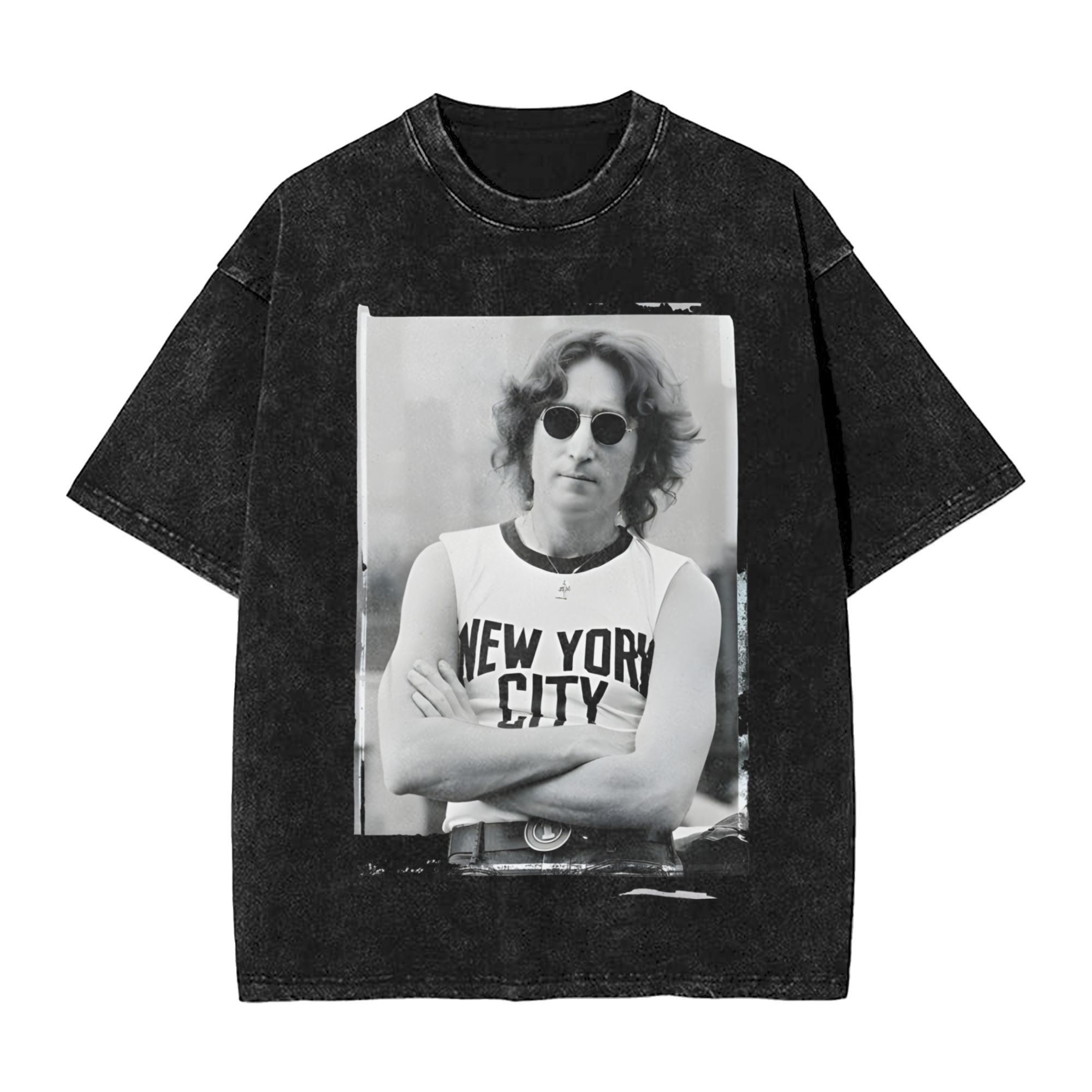 เสื้อยืดฮาราจูกุลายจอห์น เลนนอ - Men'S Fashion New York บทวิจารณ์และราคา