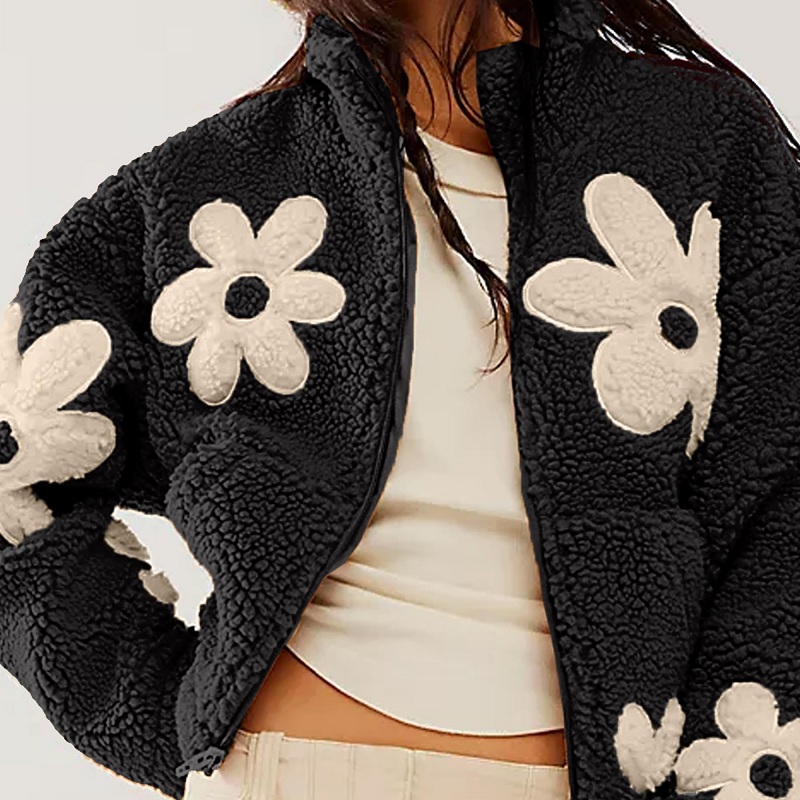 ฤดูใบไม้ร่วงฤดูหนาว WARM Lamb  - Sherpa Jacket Fleece บทวิจารณ์และราคา