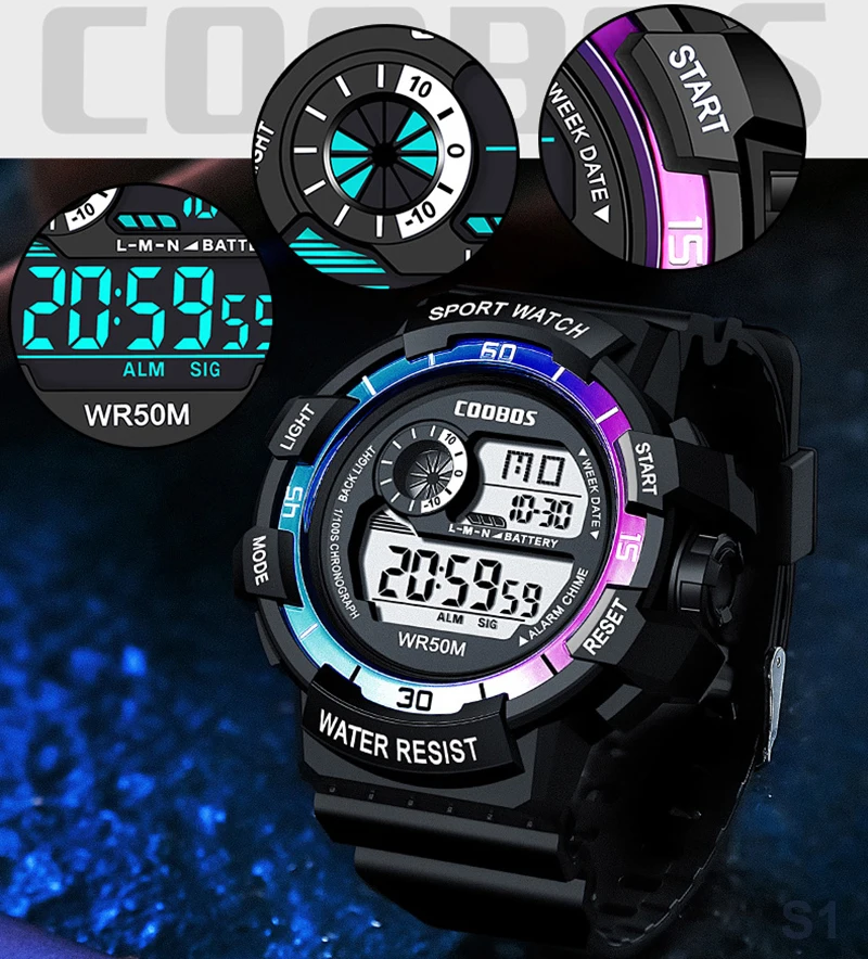 นาฬิกาดิจิตอลแฟชั่นสำหรับผู้ชา - Mens Fashion In 1920 บทวิจารณ์และราคา