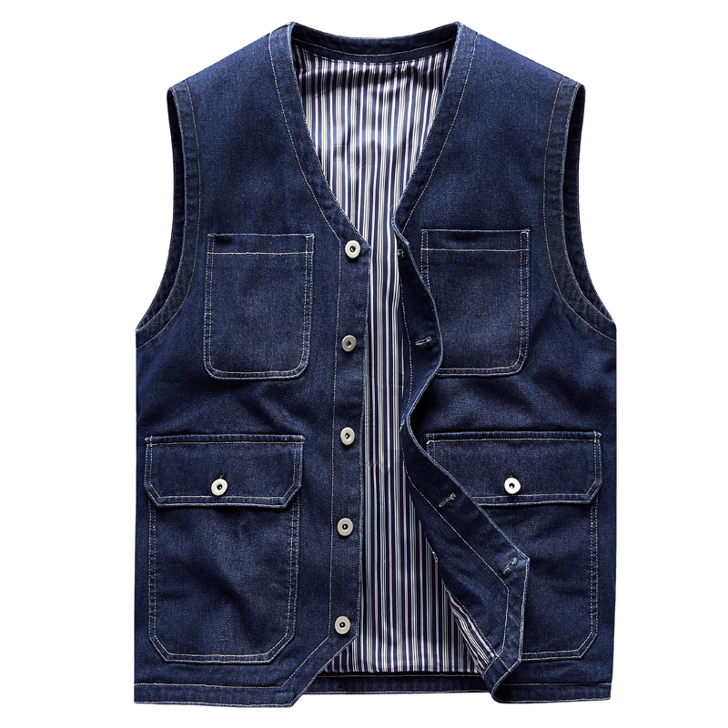 เสื้อกั๊กยีนส์ผู้ชาย เสื้อแจ็ค - Men'S Fashion Vest With Jeans บทวิจารณ์และราคา