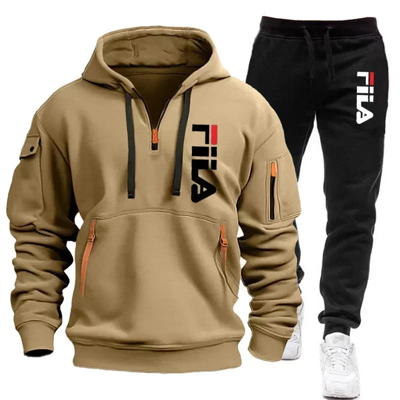 ชุดเซ็ตเสื้อฮู้ดซิปหลายกระเป๋า - Mens Fashion Zip Up บทวิจารณ์และราคา