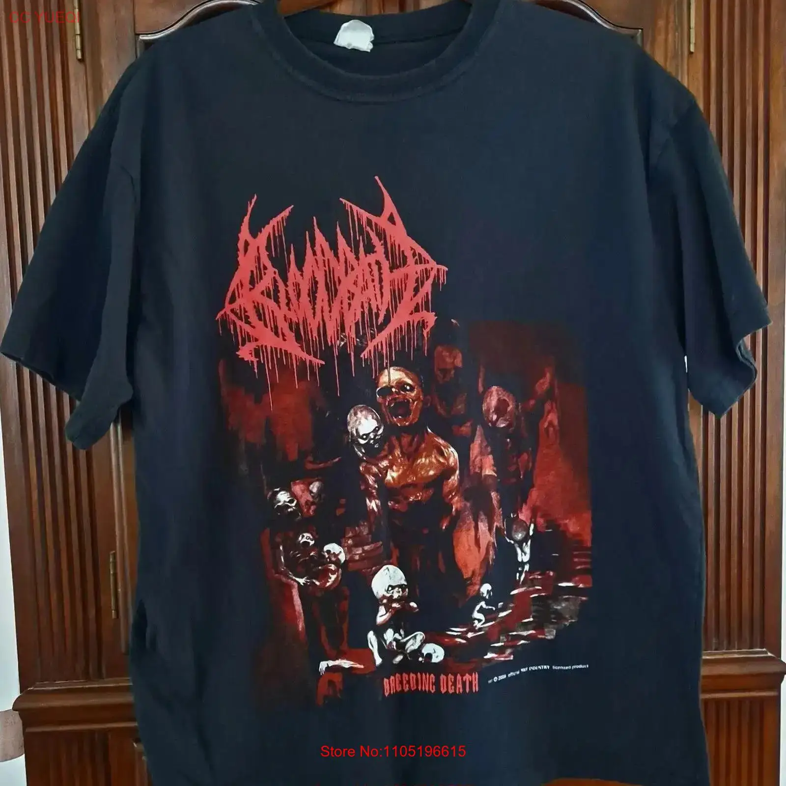 เสื้อยืด BLOODBATH Breeding De - Mens Fashion Black Shirt บทวิจารณ์และราคา