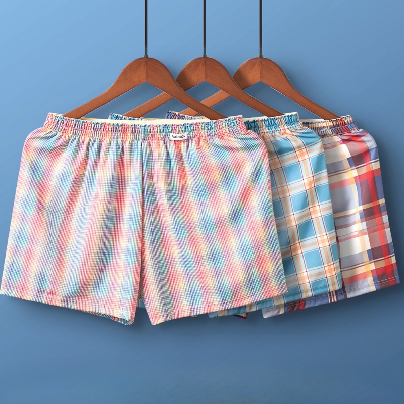 กางเกงขาสั้นลายตารางสำหรับผู้ช - Men'S Fashion Underwear บทวิจารณ์และราคา
