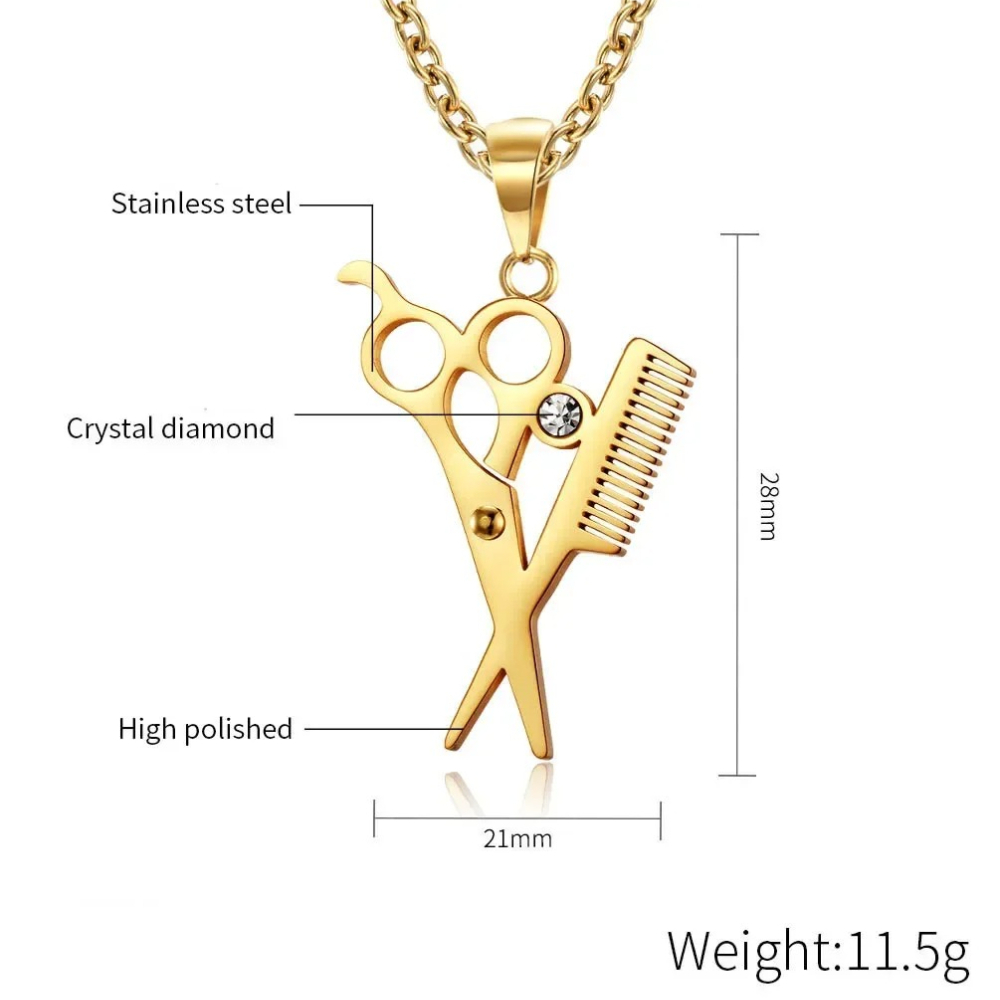 สร้อยคอจี้รูปกรรไกรหวีสำหรับช่ - Men'S Fashion Haircuts บทวิจารณ์และราคา
