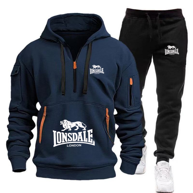 LONSDALE ชุดเสื้อมีฮู้ดกระเป๋า - Mens Fashion Zip Up บทวิจารณ์และราคา