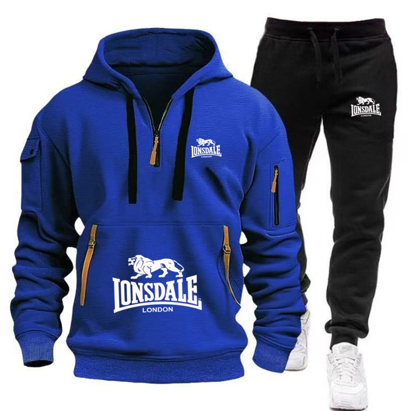LONSDALE ชุดเสื้อมีฮู้ดกระเป๋า - Mens Fashion Zip Up บทวิจารณ์และราคา