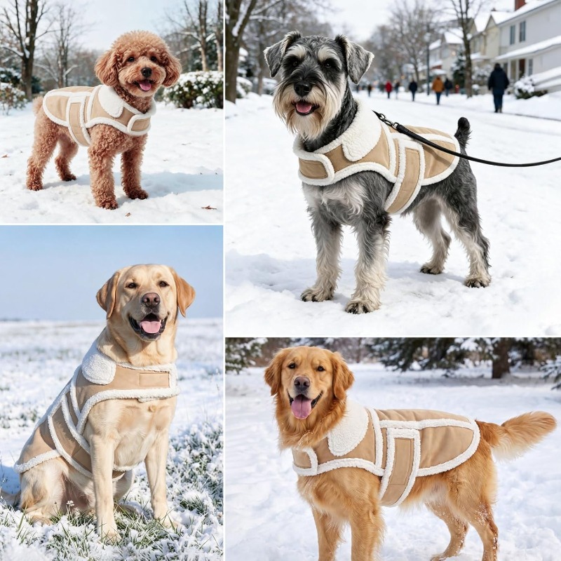 เสื้อโค้ทสุนัขสำหรับฤดูหนาว สำ - Sherpa Jacket Fleece บทวิจารณ์และราคา