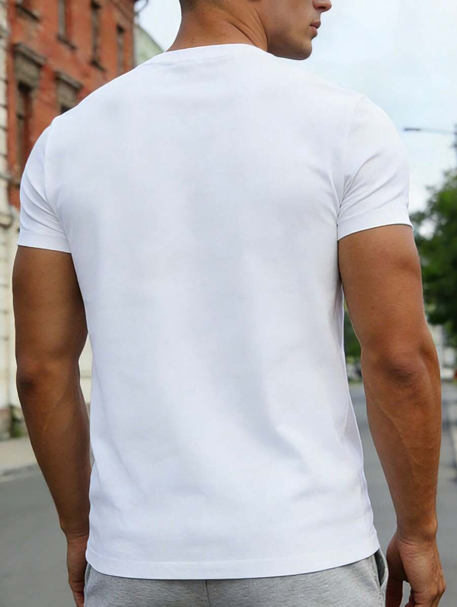 เสื้อยืดผู้ชายพิมพ์ลายตัวอักษร - Men'S Fashion New York บทวิจารณ์และราคา