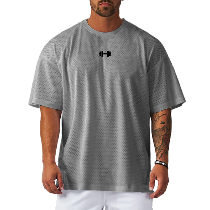 เสื้อแขนสั้นหลวมโอเวอร์ไซส์แห้ - Muscle Tee Workout บทวิจารณ์และราคา