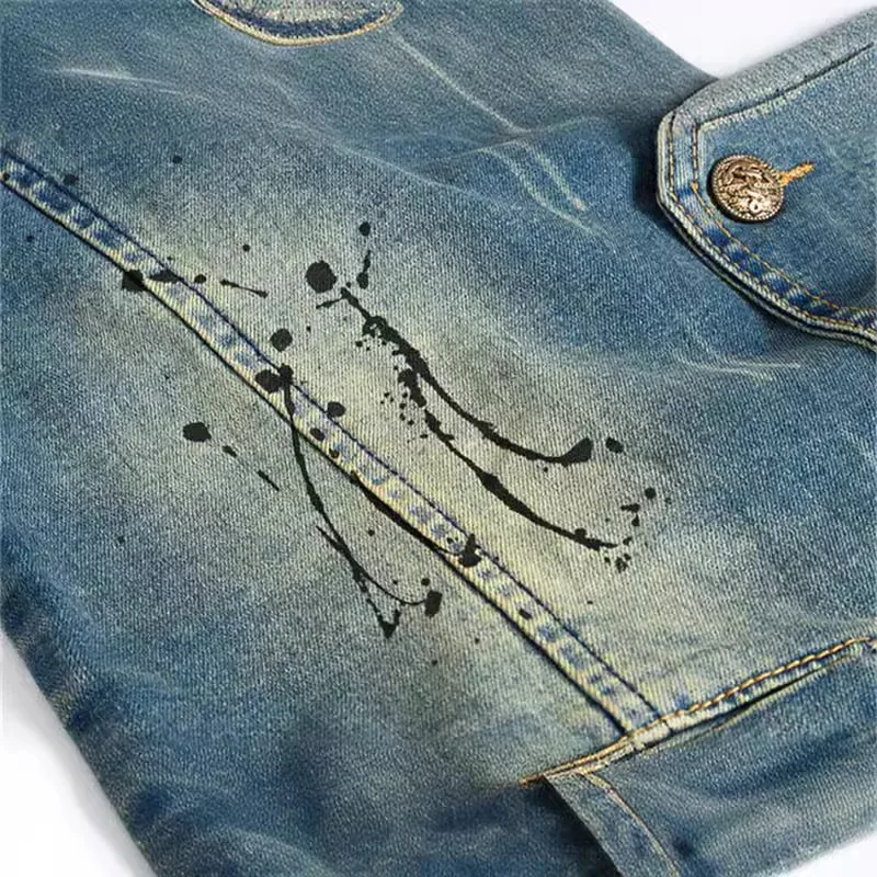 LIBIELIY ฤดูใบไม้ผลิฤดูใบไม้ร่ - Men'S Fashion Vest With Jeans บทวิจารณ์และราคา