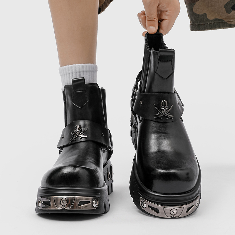 รองเท้าบูทข้อเท้าผู้ชายสไตล์พั - Paris Men'S Fashion บทวิจารณ์และราคา