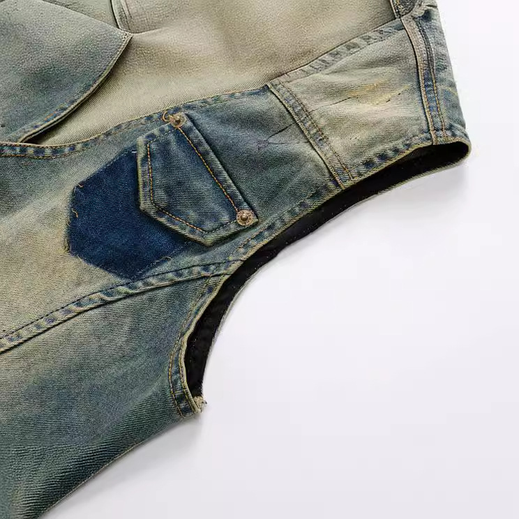 ฤดูใบไม้ผลิฤดูใบไม้ร่วงใหม่แฟช - Men'S Fashion Vest With Jeans บทวิจารณ์และราคา