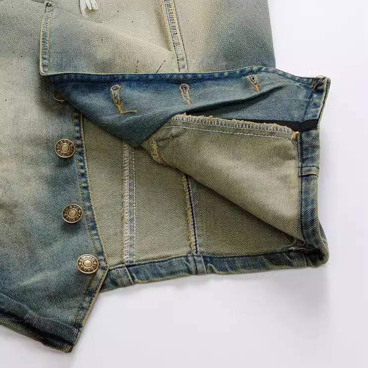 ฤดูใบไม้ผลิฤดูใบไม้ร่วงใหม่แฟช - Men'S Fashion Vest With Jeans บทวิจารณ์และราคา