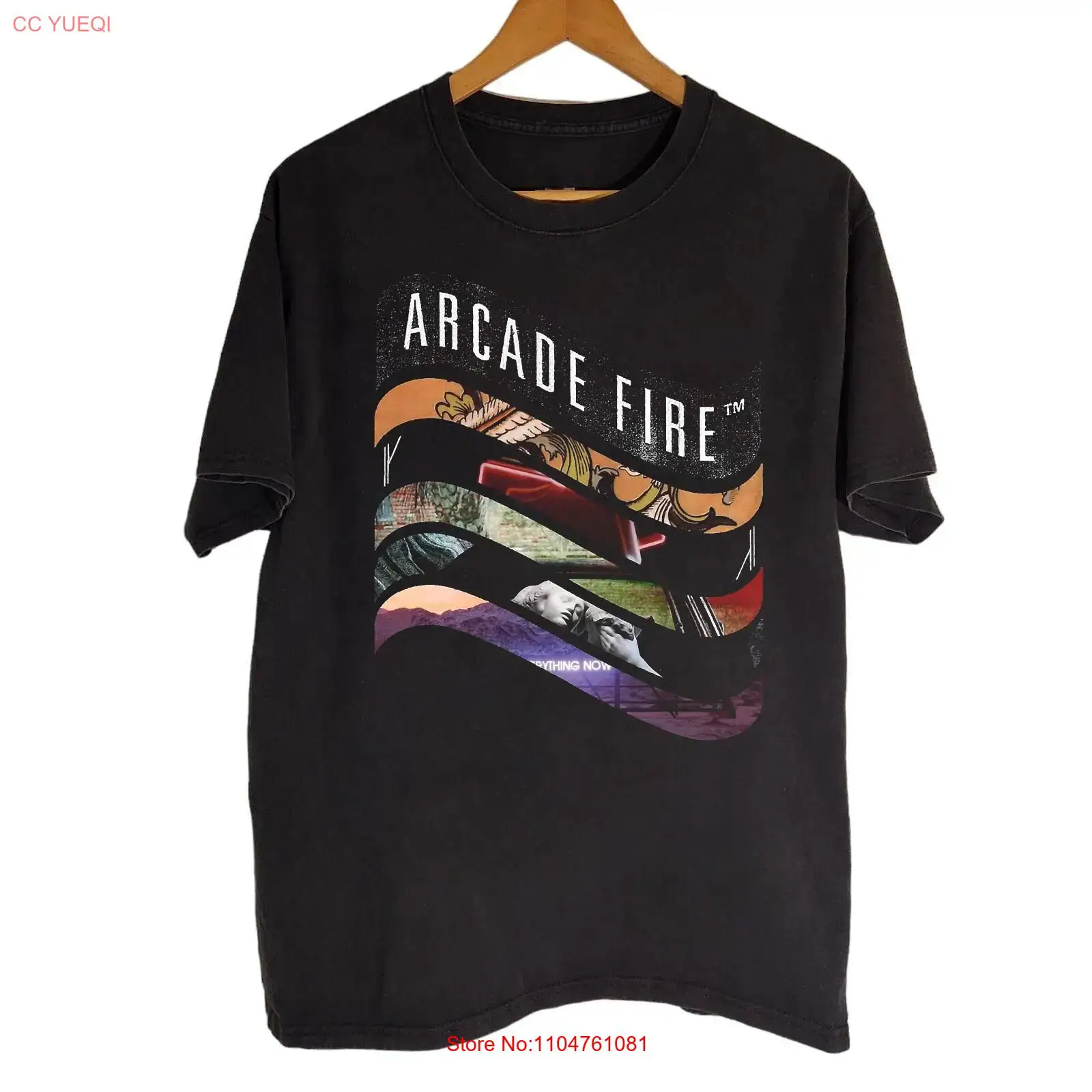 เสื้อยืดอาร์เคด ไฟร์ แบล็ค คอต - Mens Fashion Black Shirt บทวิจารณ์และราคา