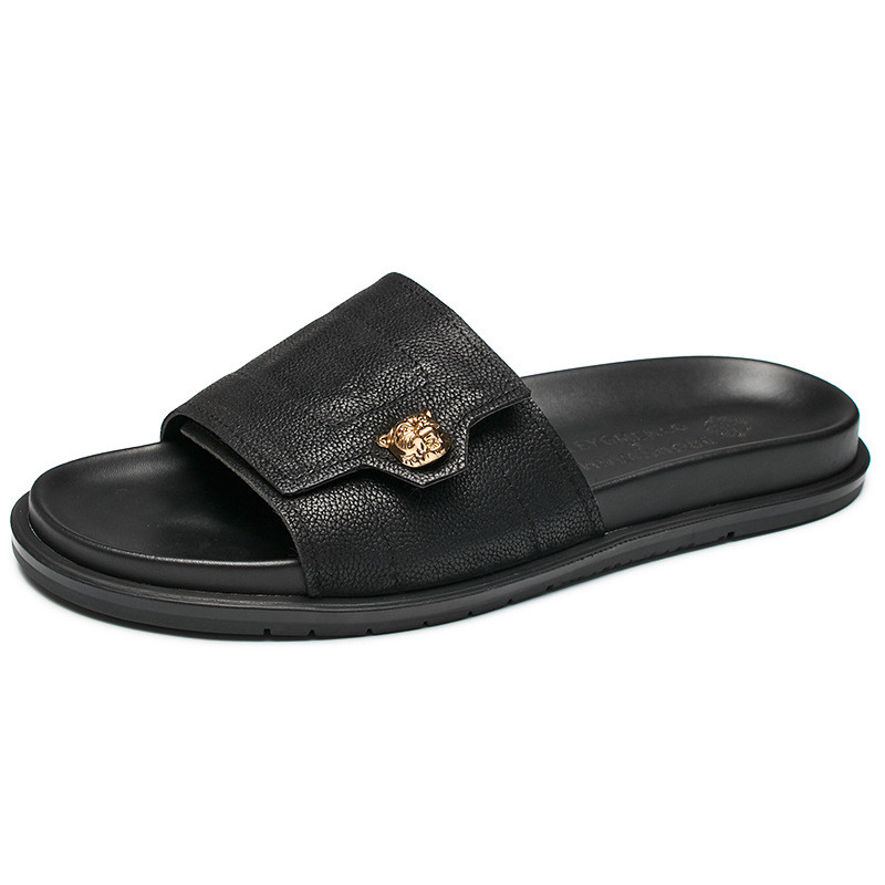 2025 ใหม่ของแท้หนังรองเท้าแตะโ - Mens Fashion Summer 2025 บทวิจารณ์และราคา