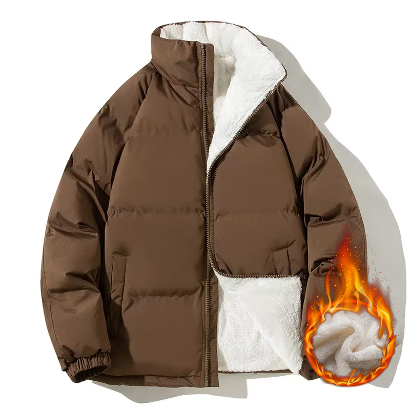 เสื้อแจ็คเก็ตคู่รักแบบหนา อุ่น - Sherpa Jacket Fleece บทวิจารณ์และราคา