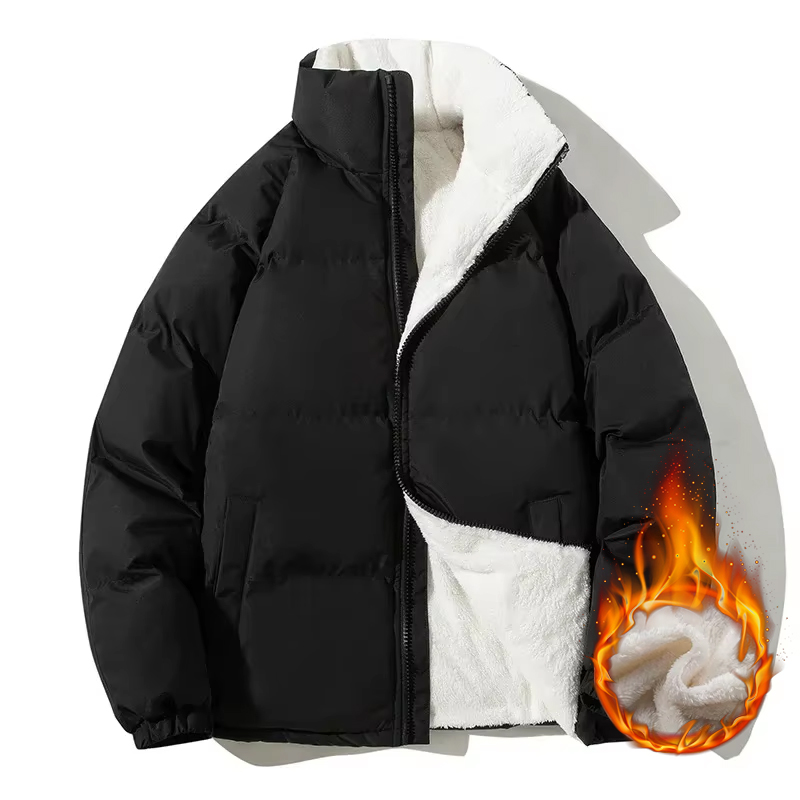 เสื้อแจ็คเก็ตคู่รักแบบหนา อุ่น - Sherpa Jacket Fleece บทวิจารณ์และราคา