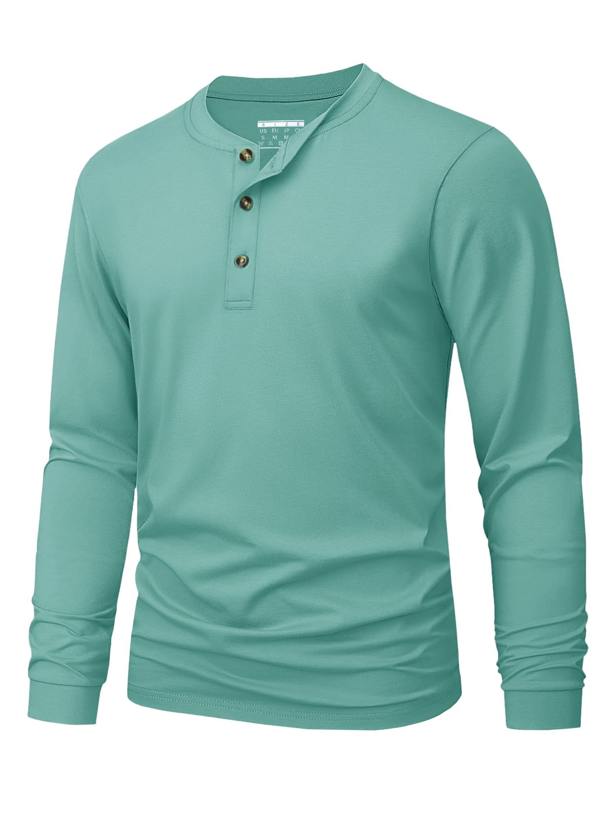 เสื้อยืดเฮนลีย์ผู้ชาย สีพื้นเร - Mens Fashion Casual บทวิจารณ์และราคา